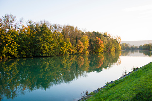 Marne river at fall