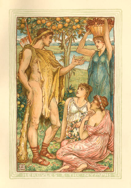 istock Hercules and the Nymphs - Greek mythology 914053494