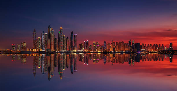 istock Dubai Marina at sunset United Arab Emirates 914058456
