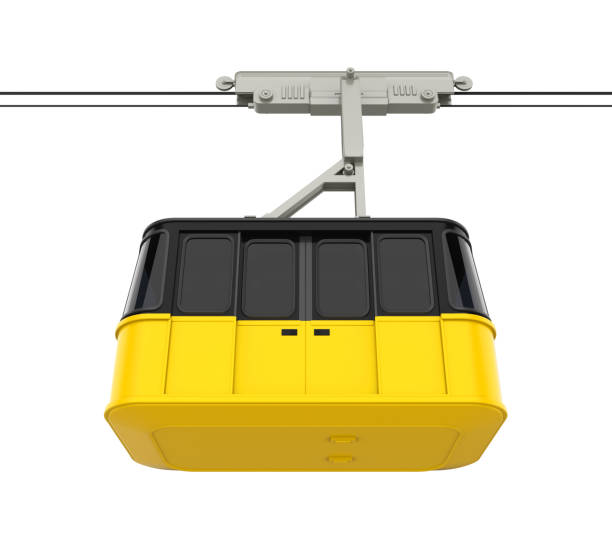 istock Gondola Lift Cable Car Isolated 914059046