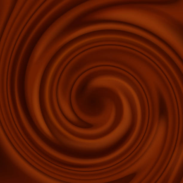 抽象的なチョコレートを旋回の背景。 - chocolate backgrounds swirl pattern点のイラスト素材／クリップアート素材／マンガ素材／アイコン素材