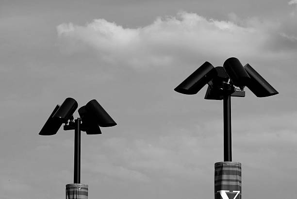 istock modern street lights black and white 91405936