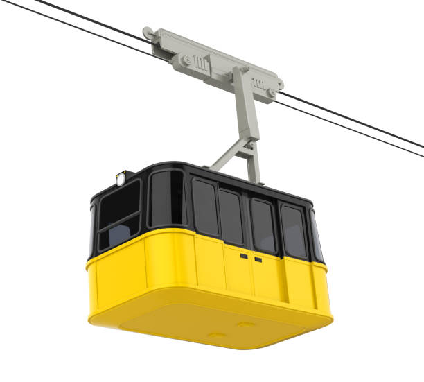 istock Gondola Lift Cable Car Isolated 914059568