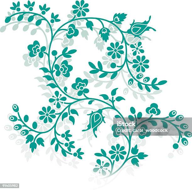 플로럴 패턴 Shadow 0명에 대한 스톡 벡터 아트 및 기타 이미지 - 0명, 꽃 한송이, 꽃-식물