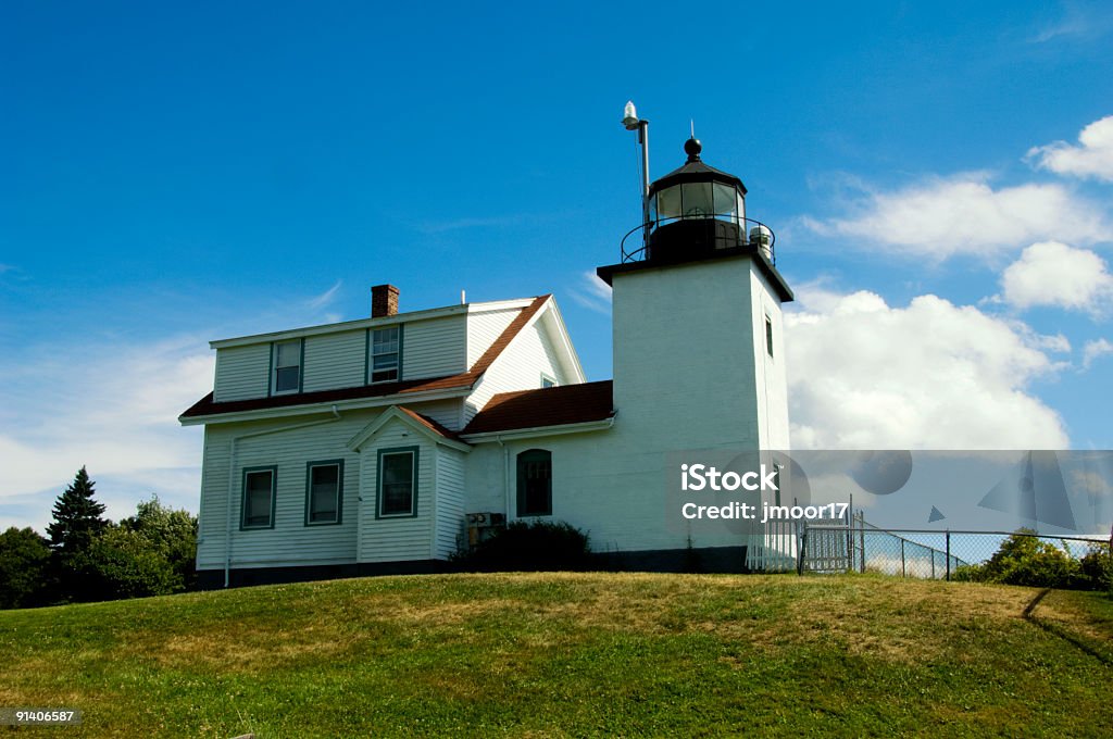 Fort Point Light Station  Building Exterior Stock Photo