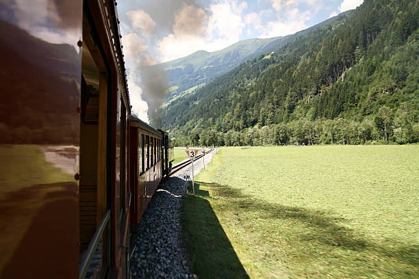 istock Steam train in the alps  (XL) 91406904