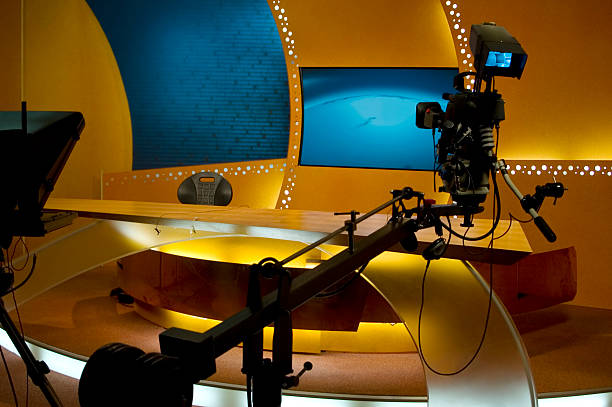 istock TV studio for news production 91407354