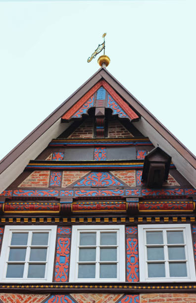 istock gable of a beautiful half-timbered house 914073958