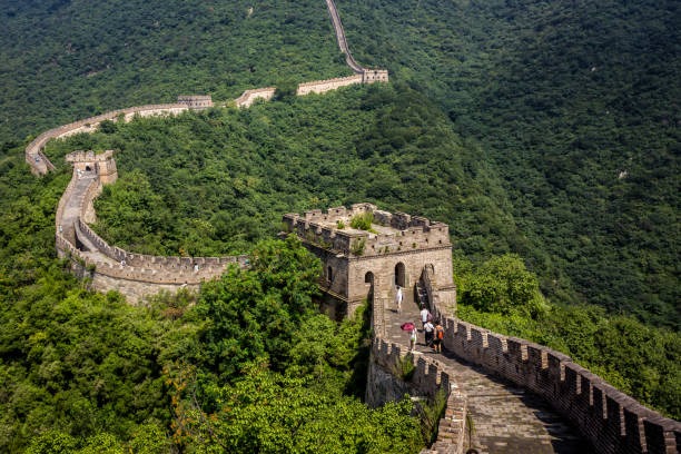 中国の万里の長城  - china great wall of china wall beijing ストックフォトと画像