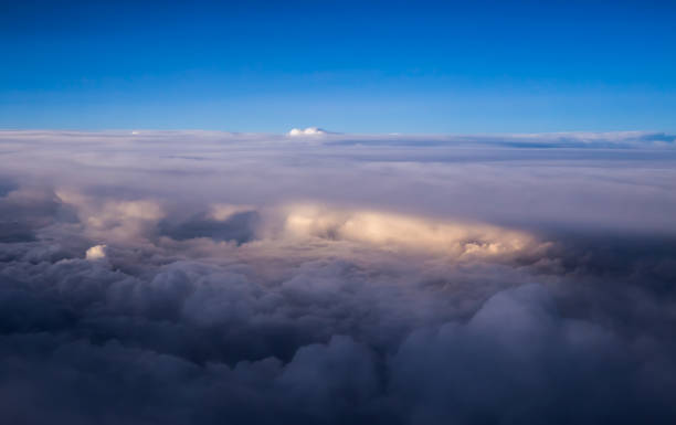 istock Heaven like clouds seen from above, airplane view 914081066