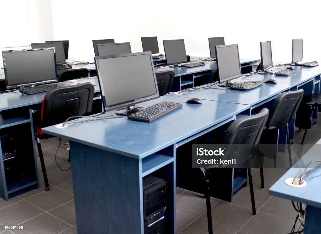 Best Computer Classroom Modern Computer Classroom Stock Photo - Download Image Now - Business ...