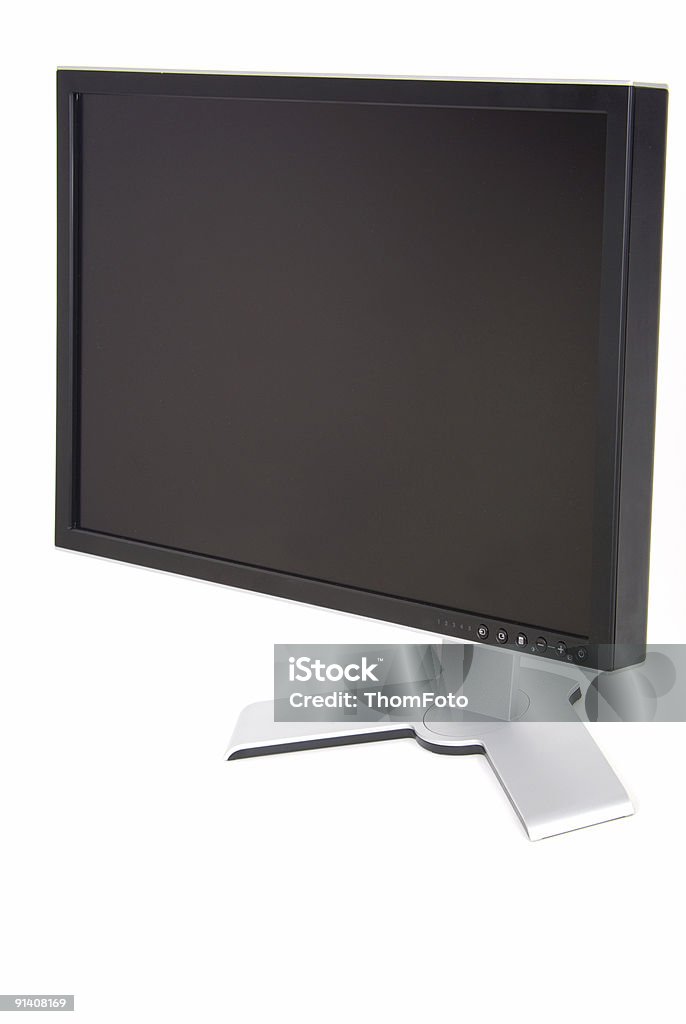 Tela LCD isolado sobre fundo branco - Foto de stock de Alto - Descrição Geral royalty-free