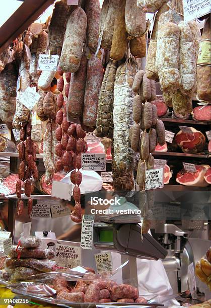 Italian Food Specialities Stock Photo - Download Image Now - Italy, Market - Retail Space, Baloney