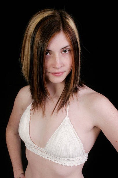 istock Pretty young woman looking askance 91408967