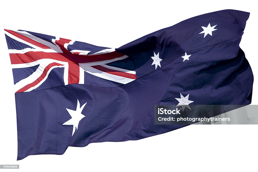 A Bandeira Australiana série - Royalty-free Austrália Foto de stock