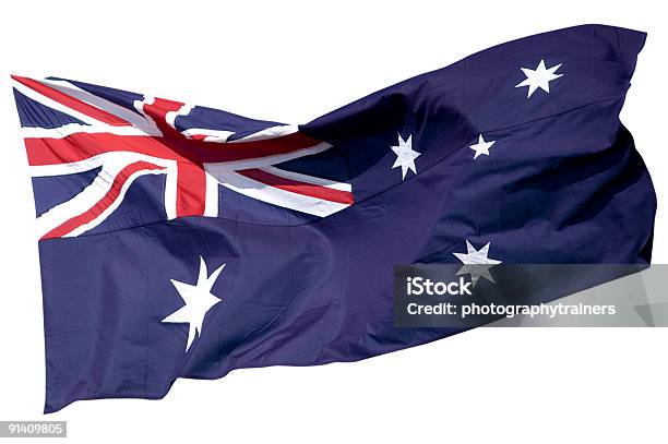 A Bandeira Australiana Série - Fotografias de stock e mais imagens de Austrália - Austrália, Azul, Bandeira