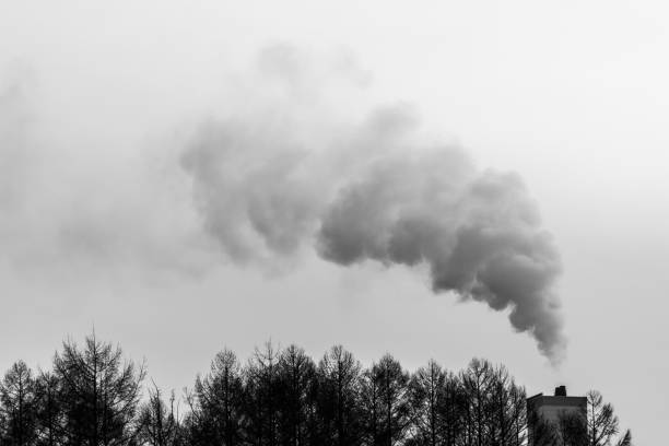 global environment problem from smoke pollution from factory