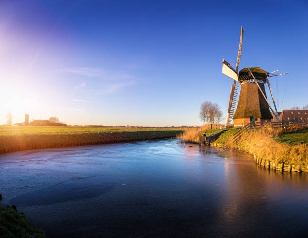 istock Windmill de Meervogel at winter afternoon 914104400
