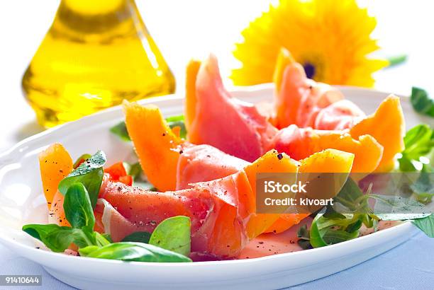 Prosciutto Crudo Con Melone - Fotografie stock e altre immagini di Antipasto - Antipasto, Banchetto, Buffet