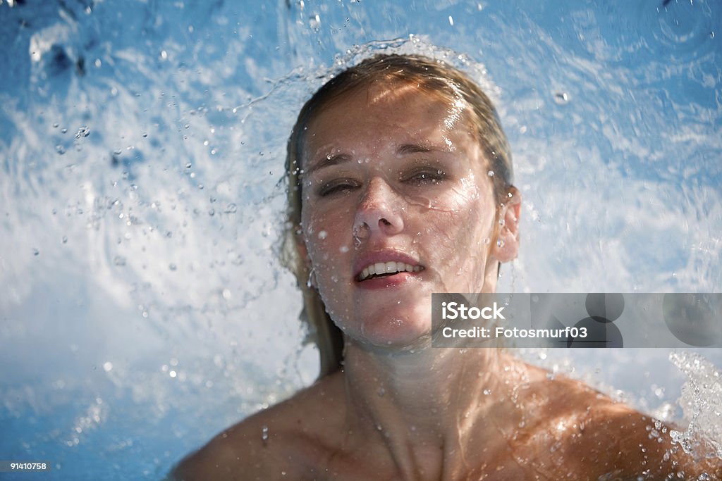 Loiro na água - Royalty-free Sauna Foto de stock