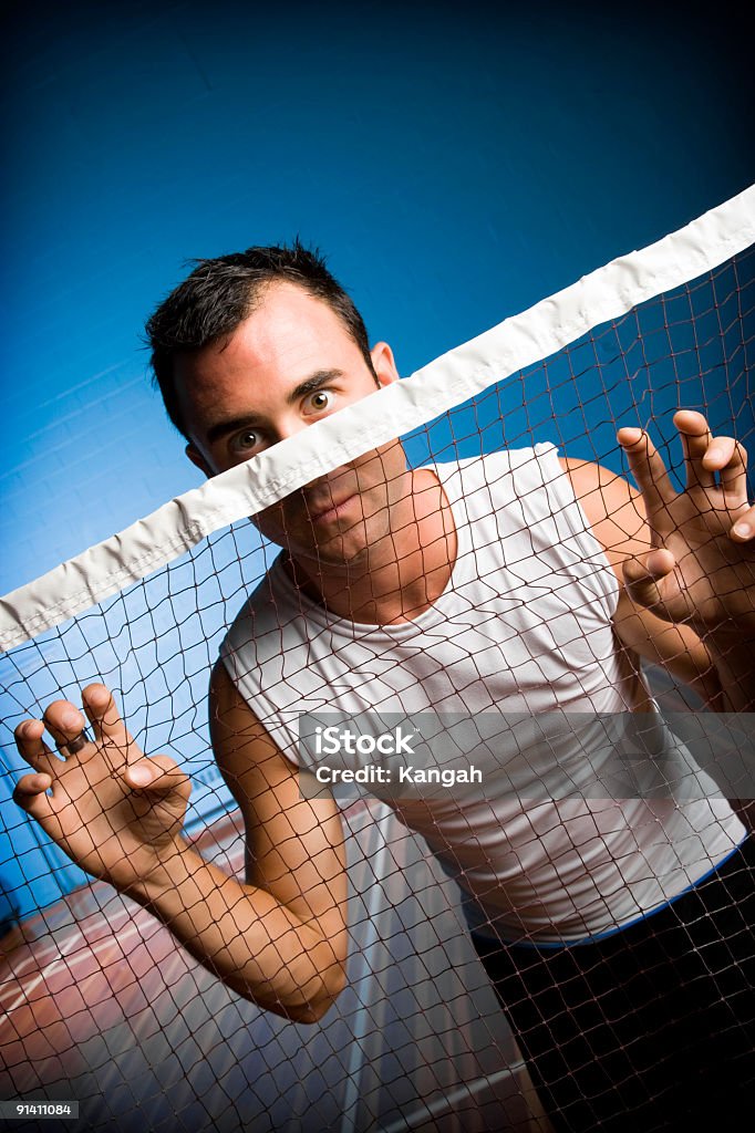 Gioco su - Foto stock royalty-free di Badminton maschile