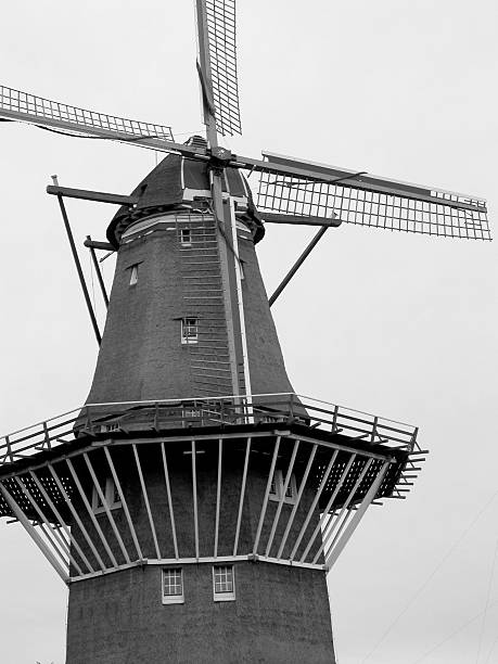 Dutch Windmill stock photo