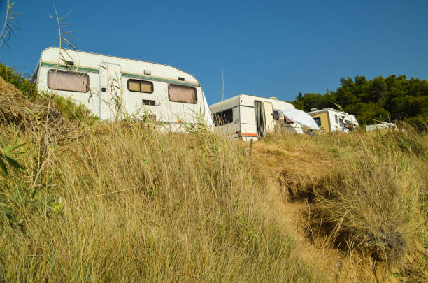 istock caravan car grass spring in preveza greece 914137528