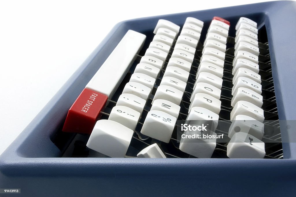 Machine à écrire - Photo de Bleu libre de droits