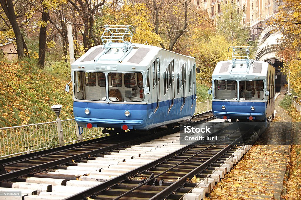 철도 funicular - 로열티 프리 0명 스톡 사진