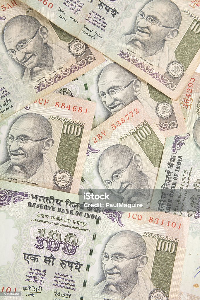 Indian Rupees  Above Stock Photo