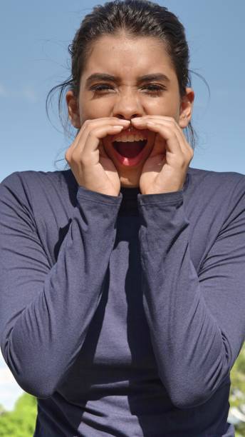 istock Youthful Female Shouting 914157322