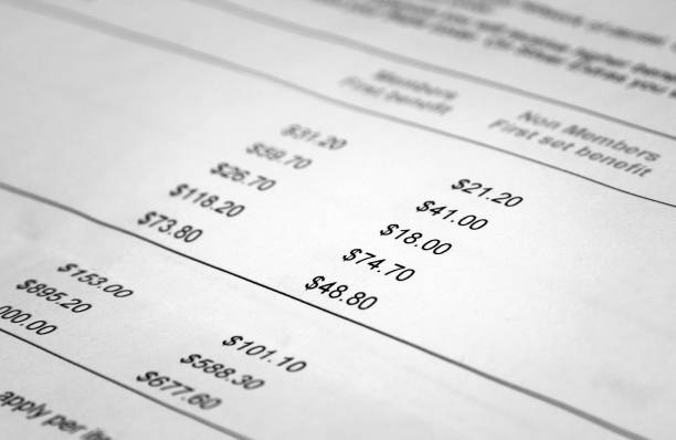 Medical insurance bill and the invoice