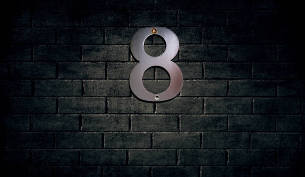 istock Old house number sign on wall 914158914