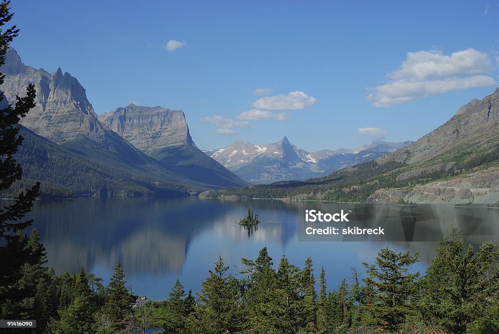 Wild Goose Island w St. Mary Lake - Zbiór zdjęć royalty-free (Park Narodowy Glacier - USA)