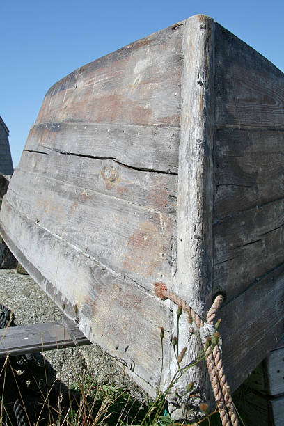 Dry Docked Dory stock photo