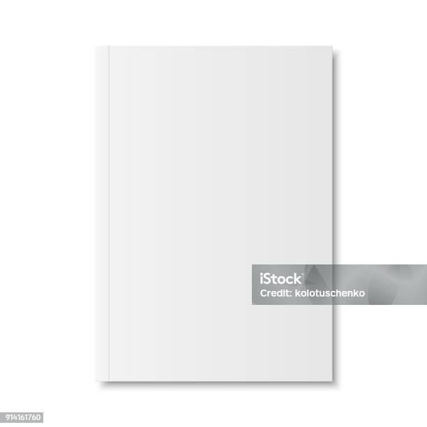 Vector Mock Up Of Book Or Magazine Stock Illustration - Download Image Now - Template, Magazine - Publication, Book