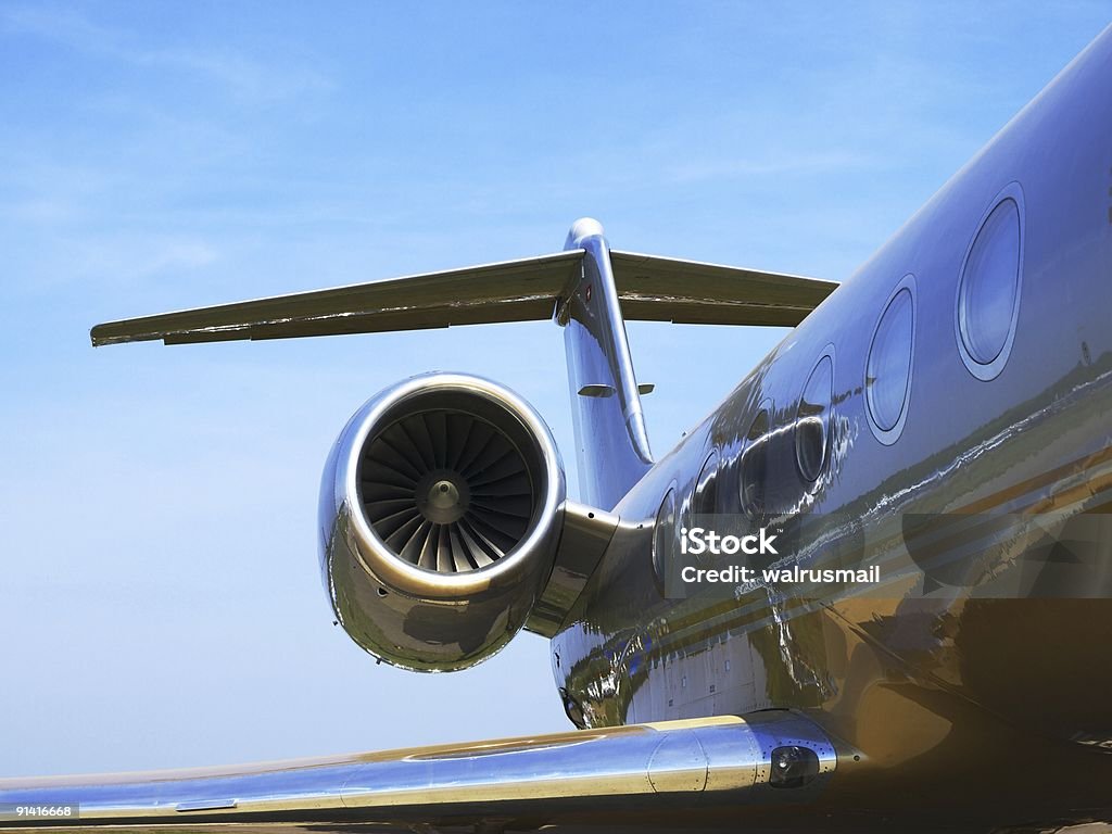 O pequeno avião para negócios - Foto de stock de Avião royalty-free