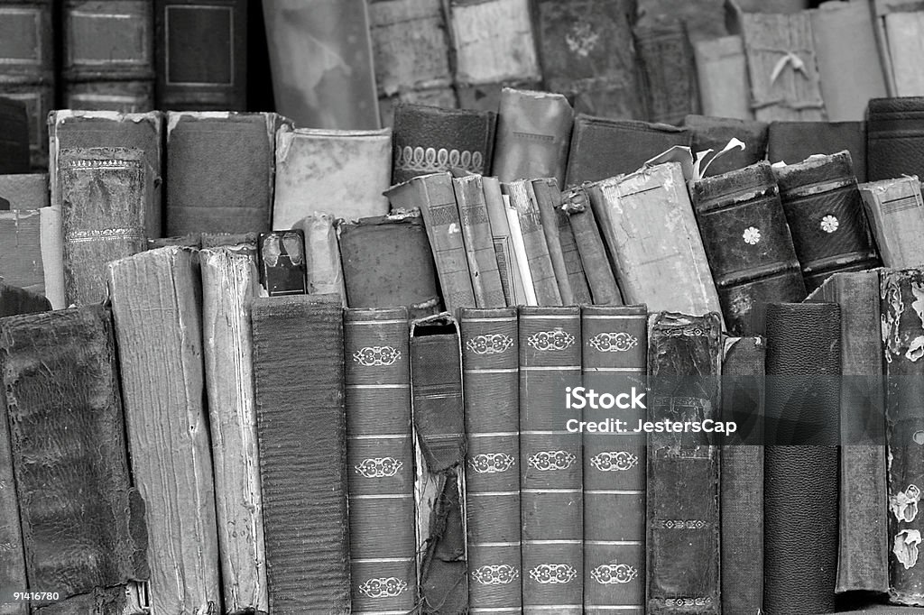 Antique Books  Ancient Stock Photo