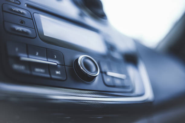 Car Radio Car Radio volume knob photos stock pictures, royalty-free photos & images