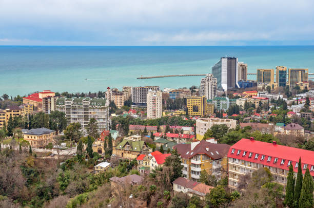 istock Residential district on seaside in Sochi. Russia 914174032