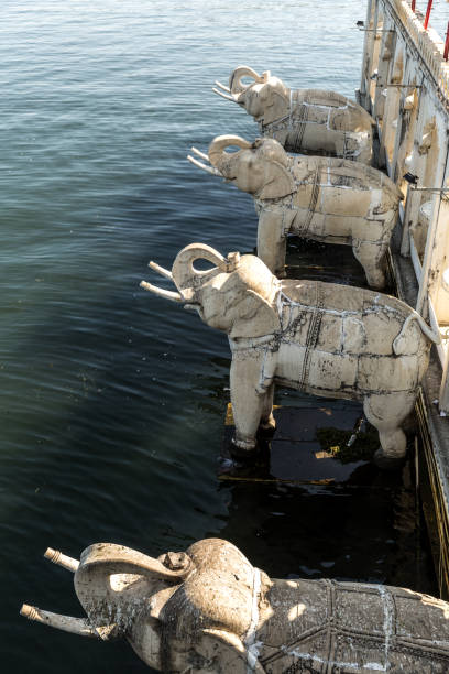 istock Elephant at Udaipur Jagdish temple, India 914176268
