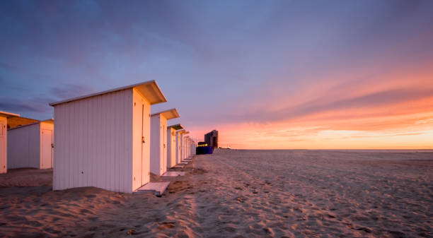 istock Sunset on the beach of Ostend 914179908