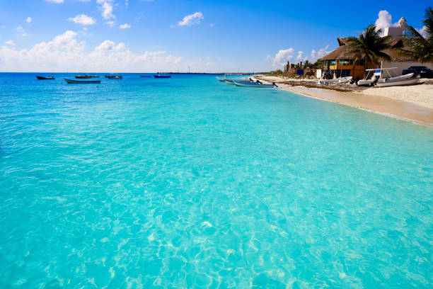 istock Puerto Morelos beach in Mayan Riviera 914184486