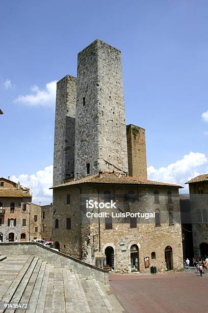 San Gimignano In Tuscany Stock Photo - Download Image Now - Architecture, Brown, Chianti Region