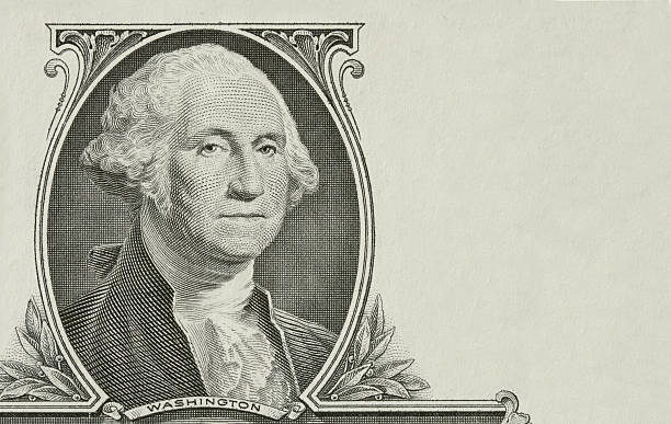portrait du président george washington - engraved image photos photos et images de collection