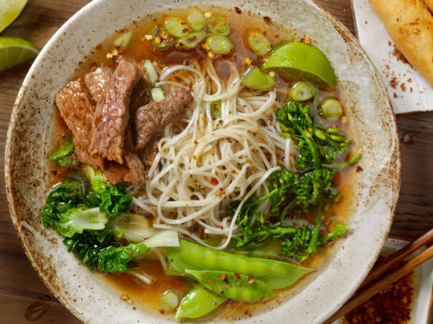 istock Beef Ramen Noodle and Vegetable Soup 914188002