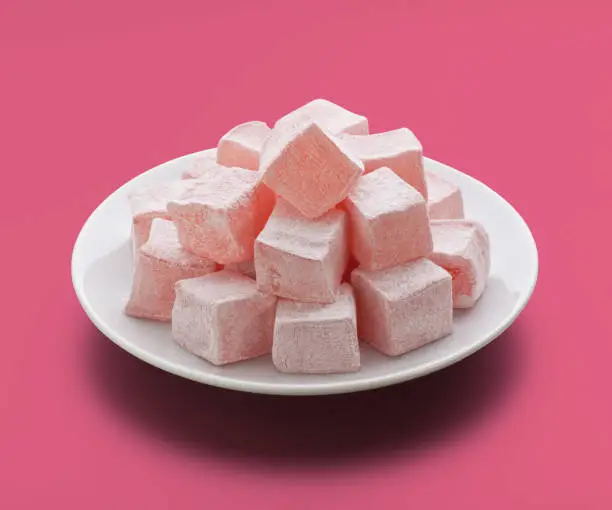 Traditional Rose flavored Turkish delight