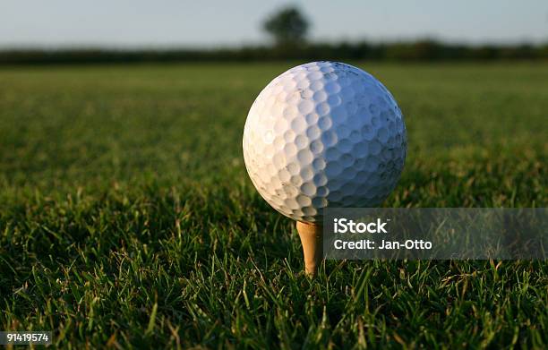 Nahaufnahme Von Einem Golf Cart Auf T Dänische Golfcourt Stockfoto und mehr Bilder von Abschlagen
