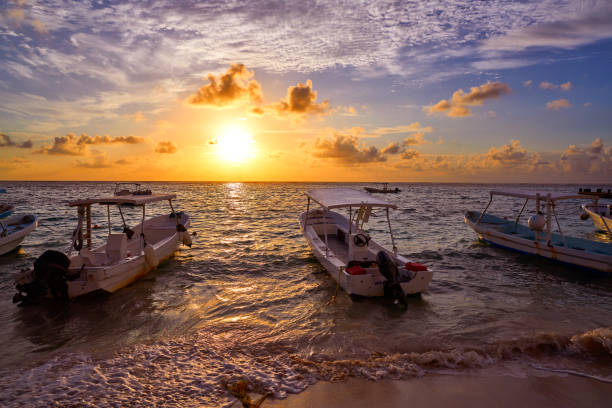 istock Riviera Maya sunrise in Caribbean Mexico 914203440