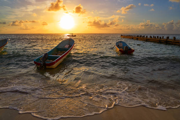 istock Riviera Maya sunrise in Caribbean Mexico 914203590